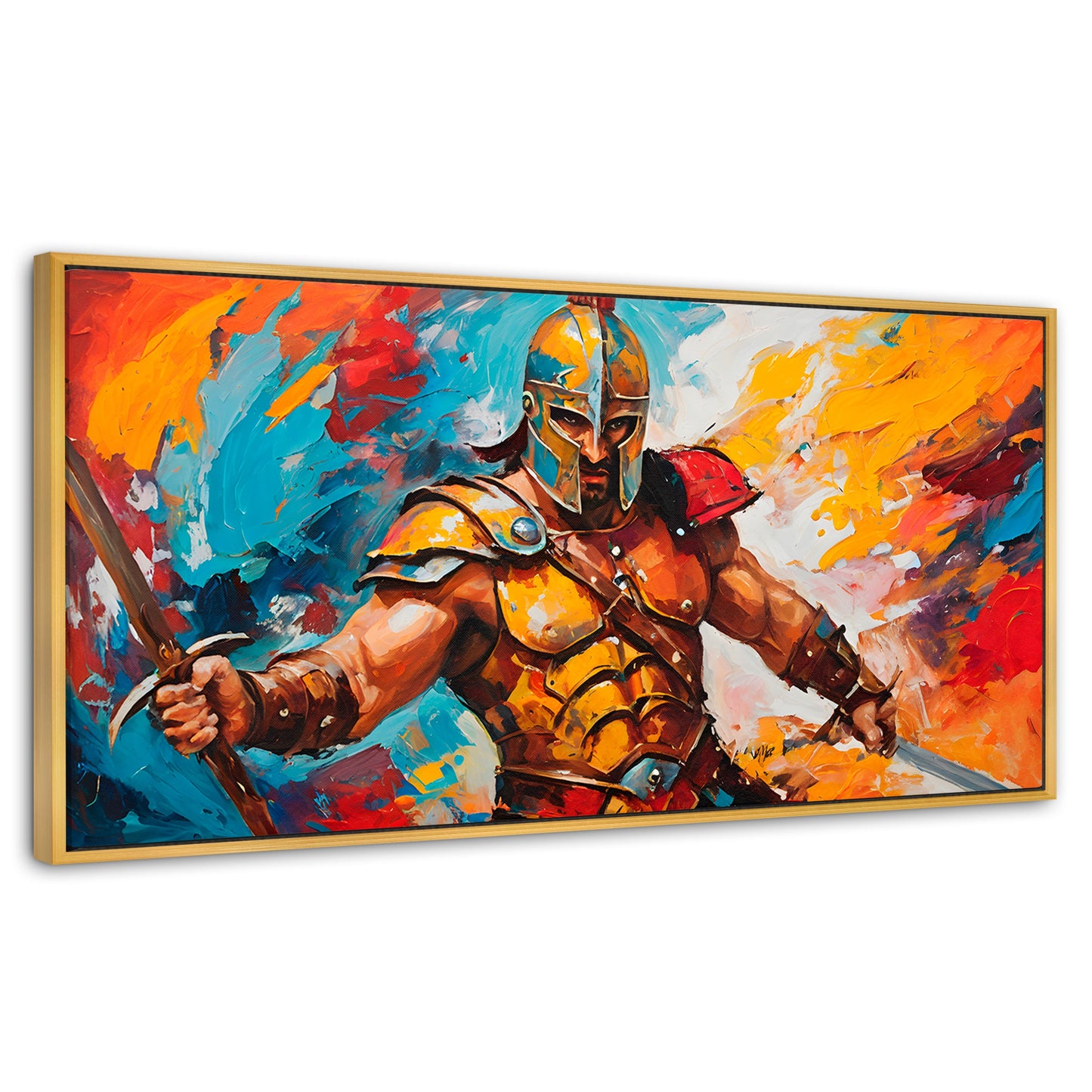 Cuadros Decorativos Canvas Revolution | Lucha Espartana | Panoramico | Portada