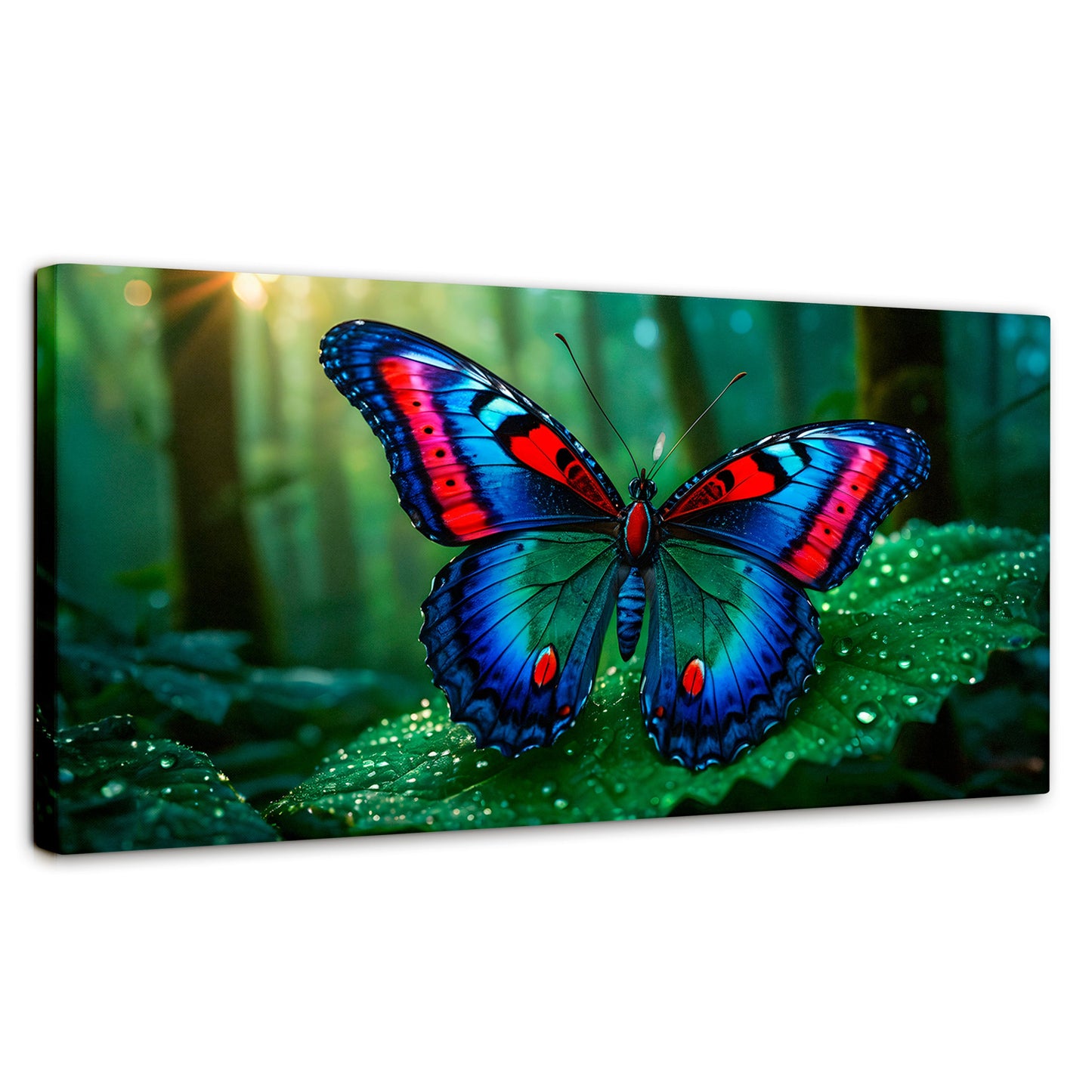 Cuadros Decorativos Canvas Revolution | Mariposa De Selva | Panoramico | Portada | Marco SinMarco