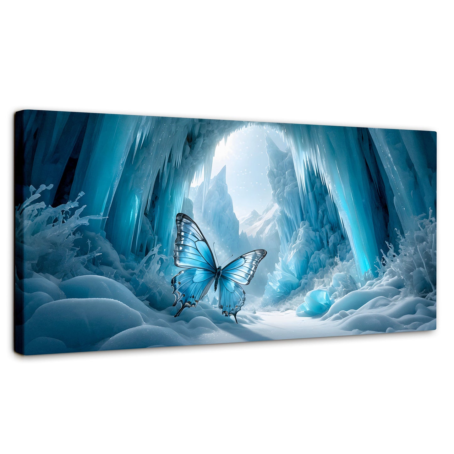 Cuadros Decorativos Canvas Revolution | Mariposa Glacial | Panoramico | Portada | Marco SinMarco