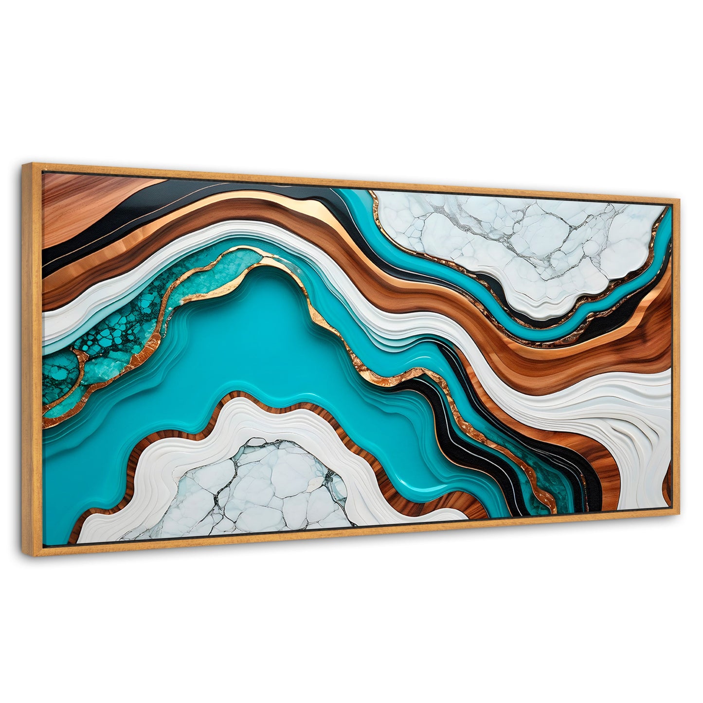 Cuadros Decorativos Canvas Revolution | Marmol Acuatico | Panoramico | Portada
