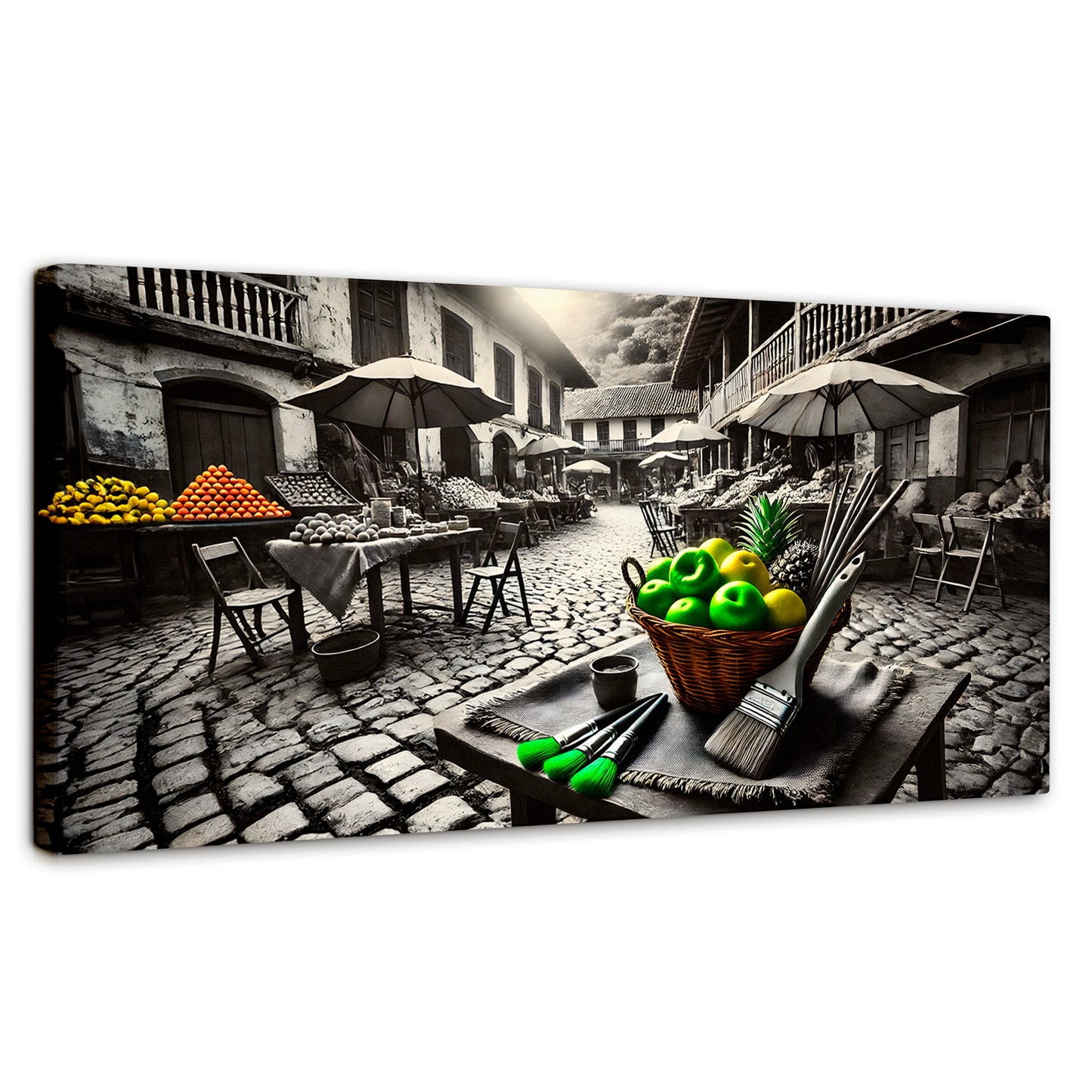 Cuadros Decorativos Canvas Revolution | Mercado Natural | Panoramico | Portada | Marco SinMarco