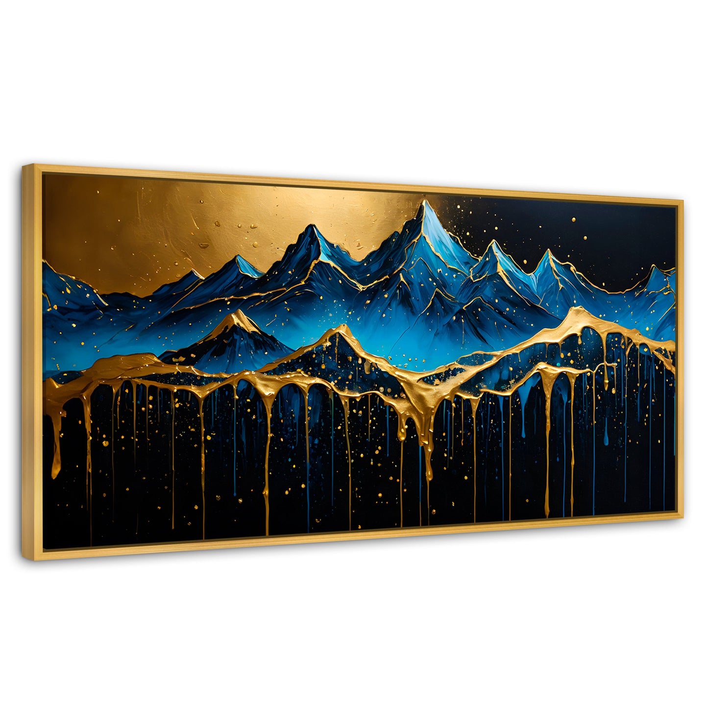 Cuadros Decorativos Canvas Revolution | Montana Celestial | Panoramico | Portada | Marco Madera