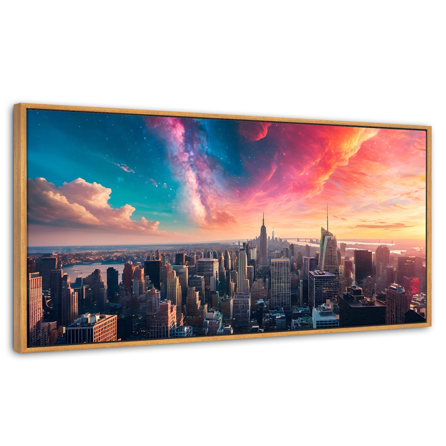 Cuadros Decorativos Canvas Revolution | New York Nebuloso | Panoramico | Portada