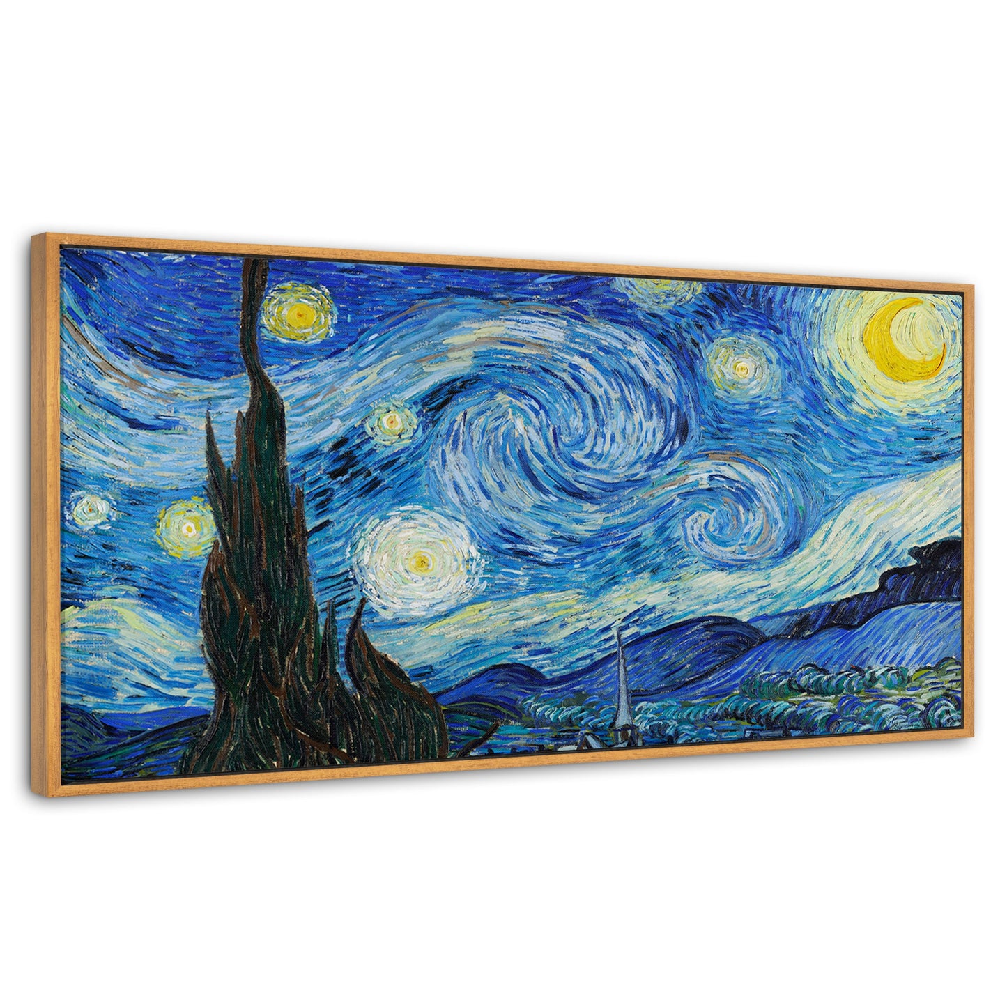 Cuadros Decorativos Canvas Revolution | Noche Estrellada Por Vincent Van Gogh | Panoramico | Portada