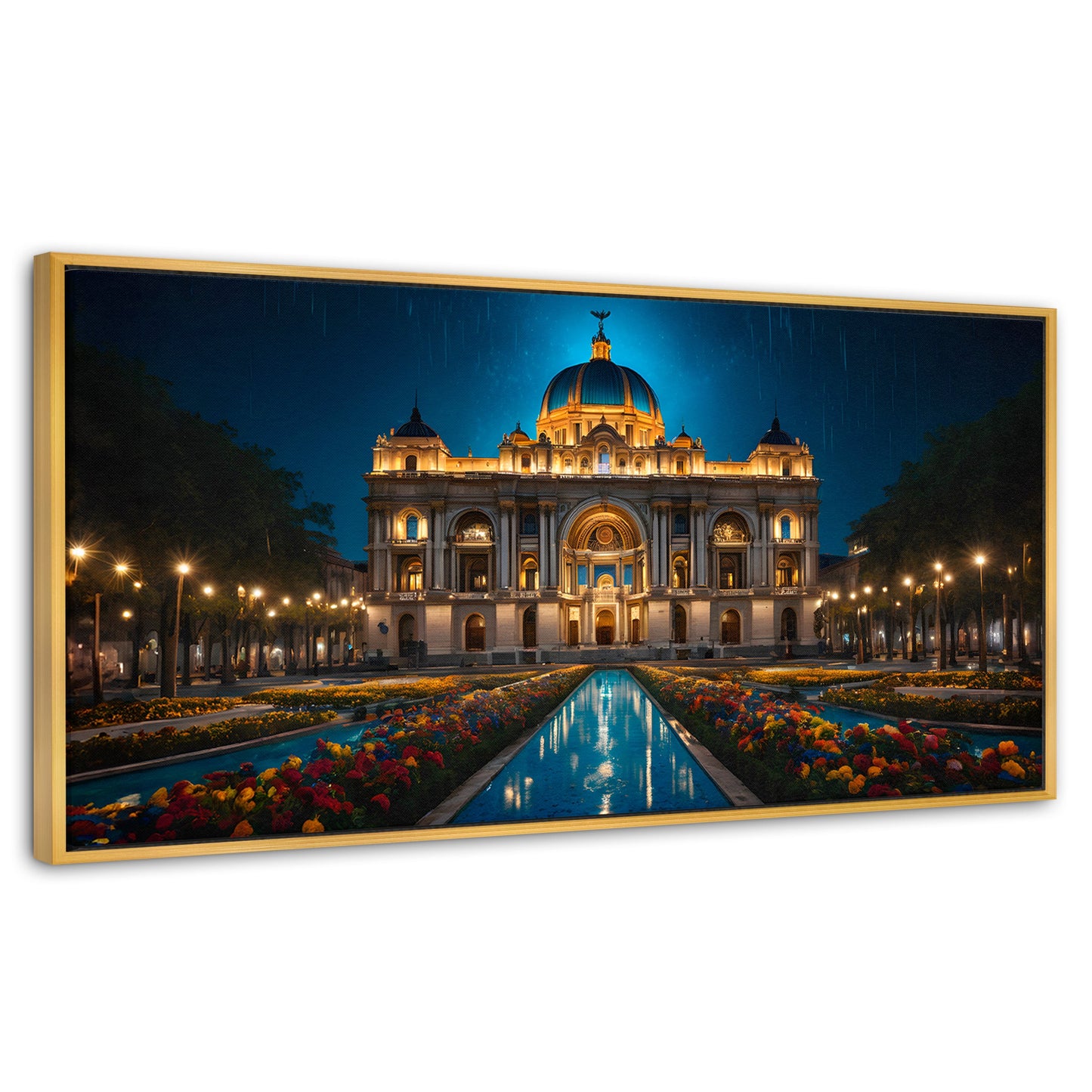 Cuadros Decorativos Canvas Revolution | Palacio Nocturno | Panoramico | Portada