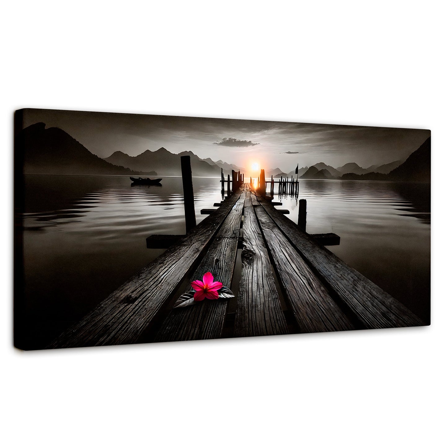 Cuadros Decorativos Canvas Revolution | Petalos De Muelle | Panoramico | Portada | Marco SinMarco