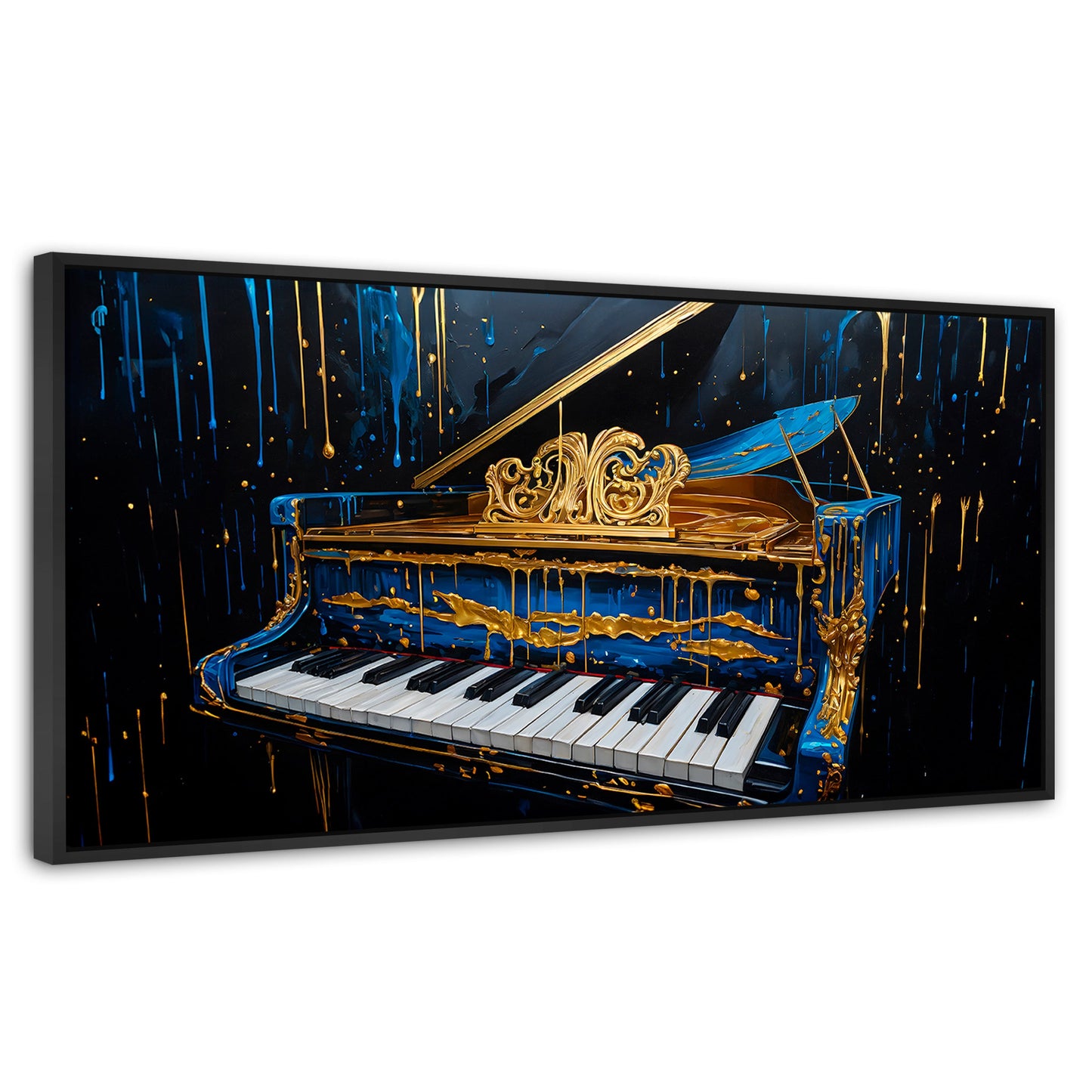 Cuadros Decorativos Canvas Revolution | Piano Cromatico | Panoramico | Portada | Marco Plateado