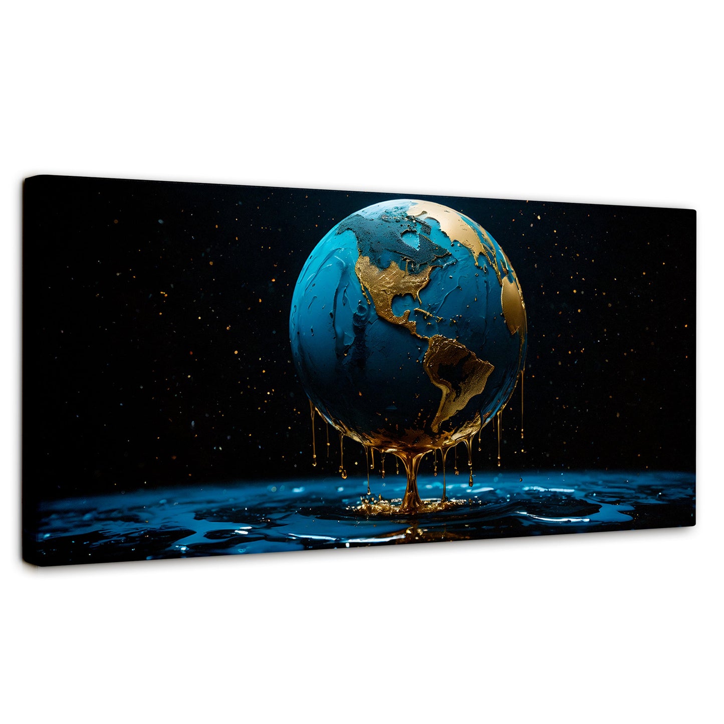 Cuadros Decorativos Canvas Revolution | Planeta Azul Zafiro | Panoramico | Portada | Marco SinMarco