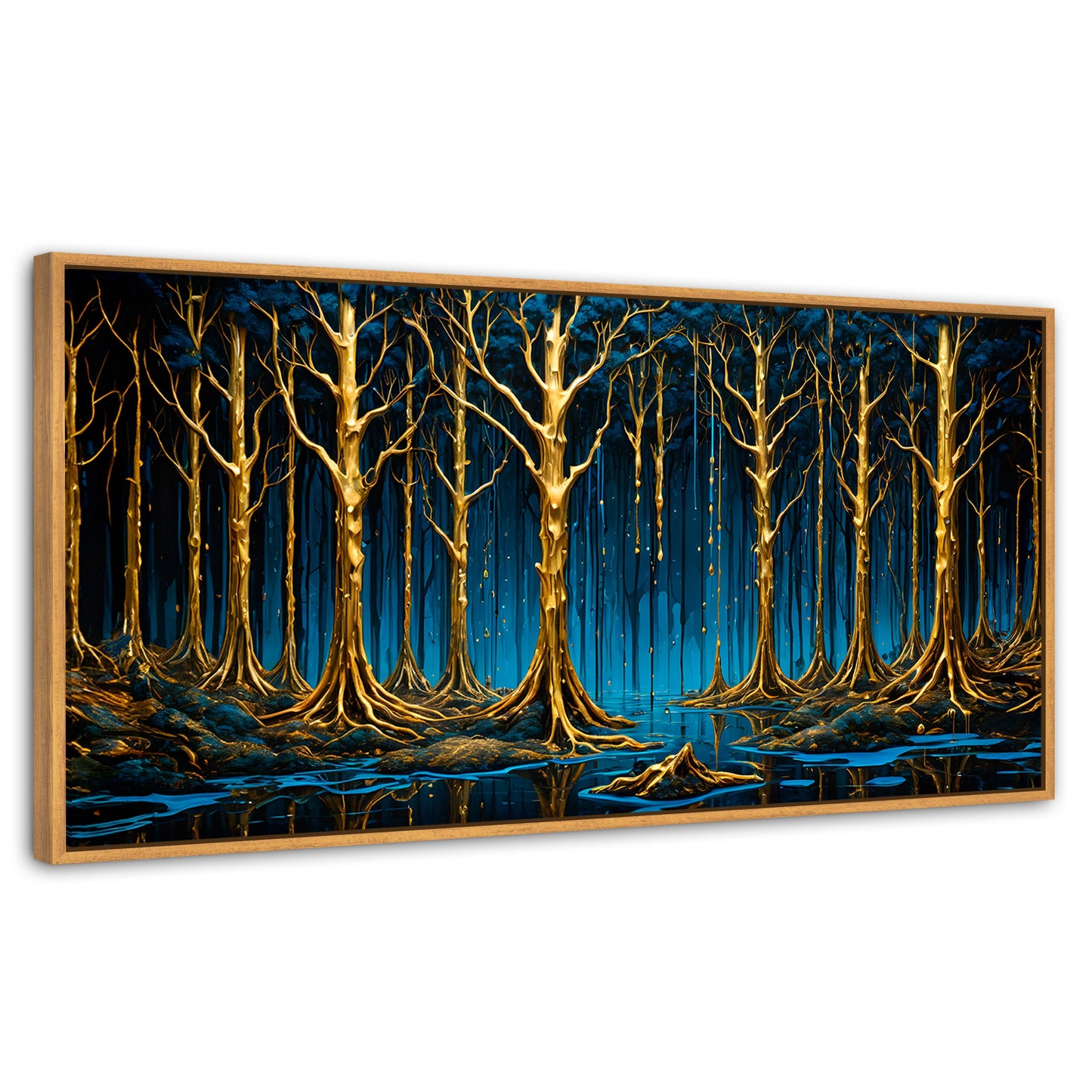 Cuadros Decorativos Canvas Revolution | Reflejos Vibrantes | Panoramico | Portada | Marco Negro