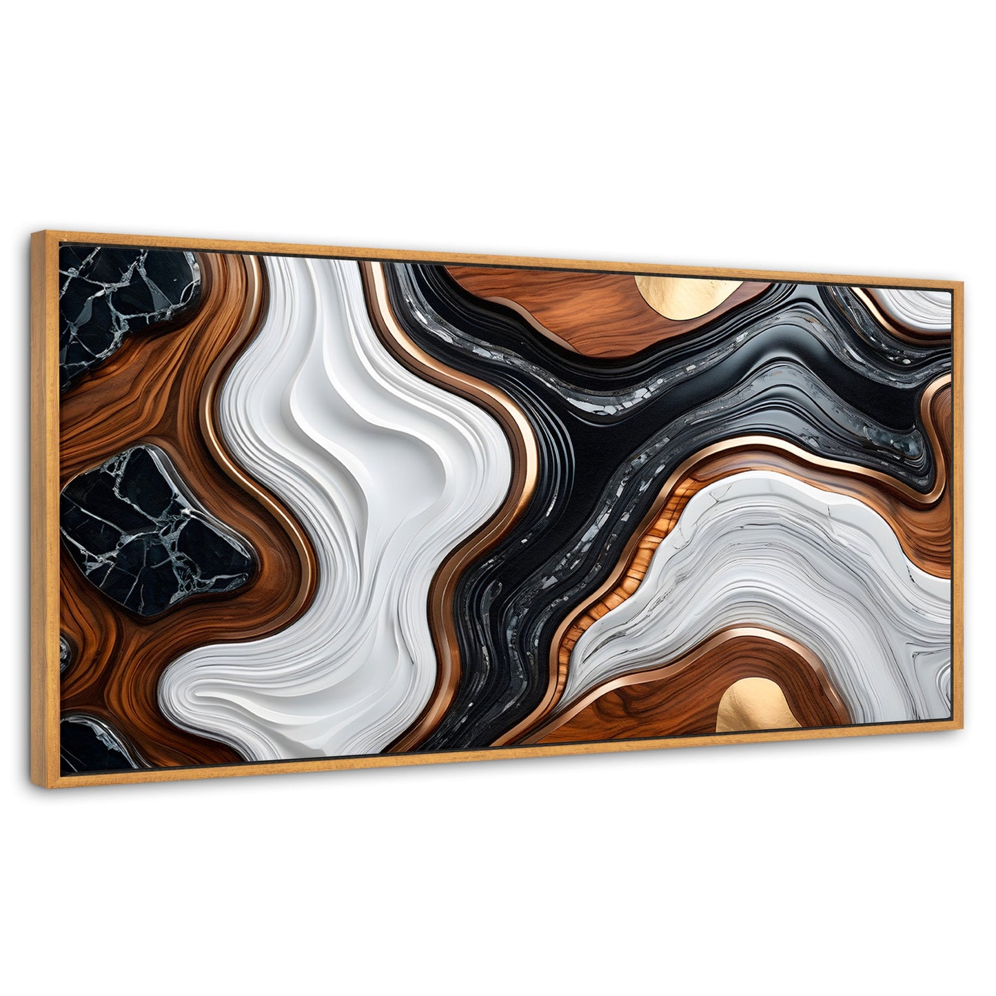 Cuadros Decorativos Canvas Revolution | Remolinos Elegantes | Panoramico | Portada