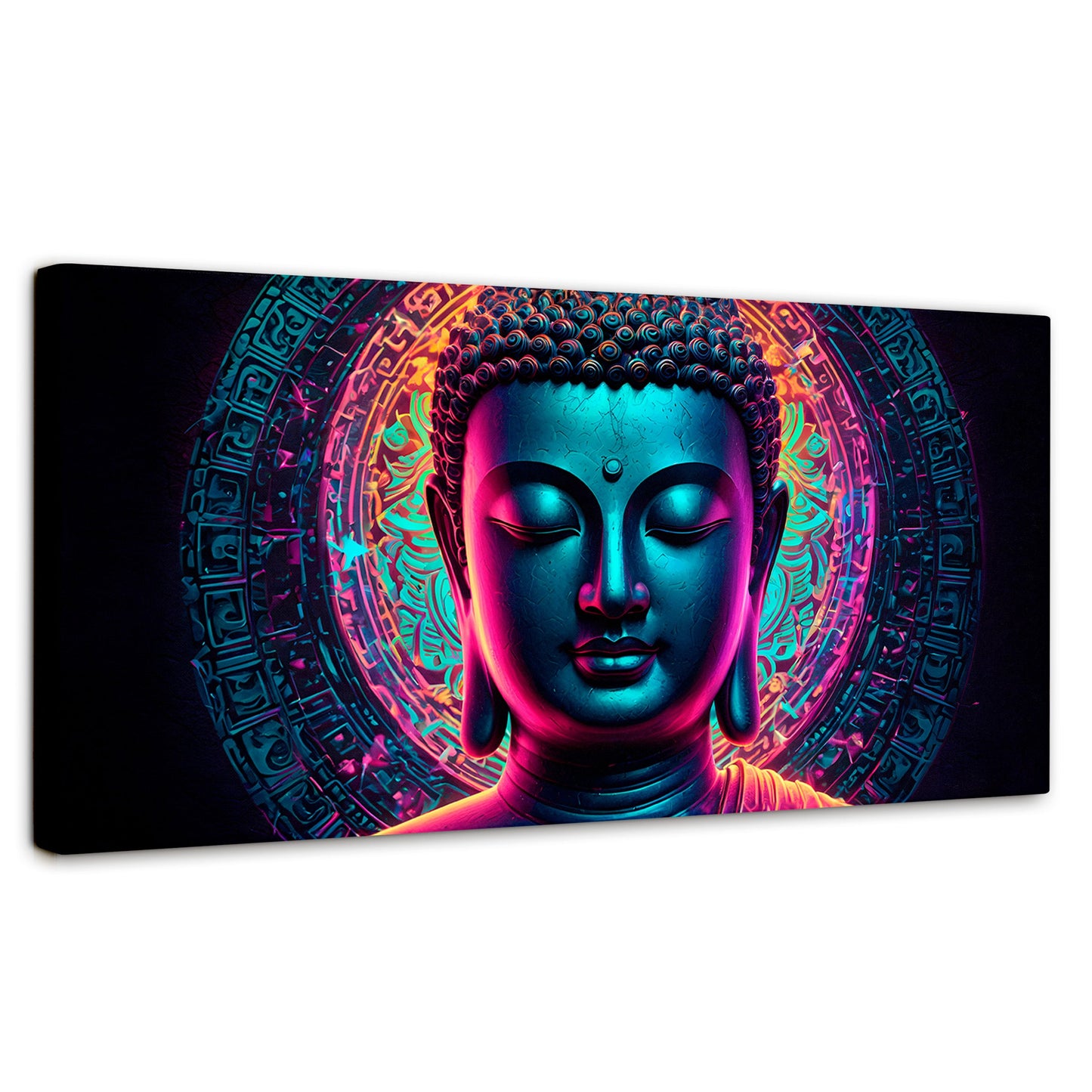Cuadros Decorativos Canvas Revolution | Retrato Budista | Panoramico | Portada | Marco SinMarco