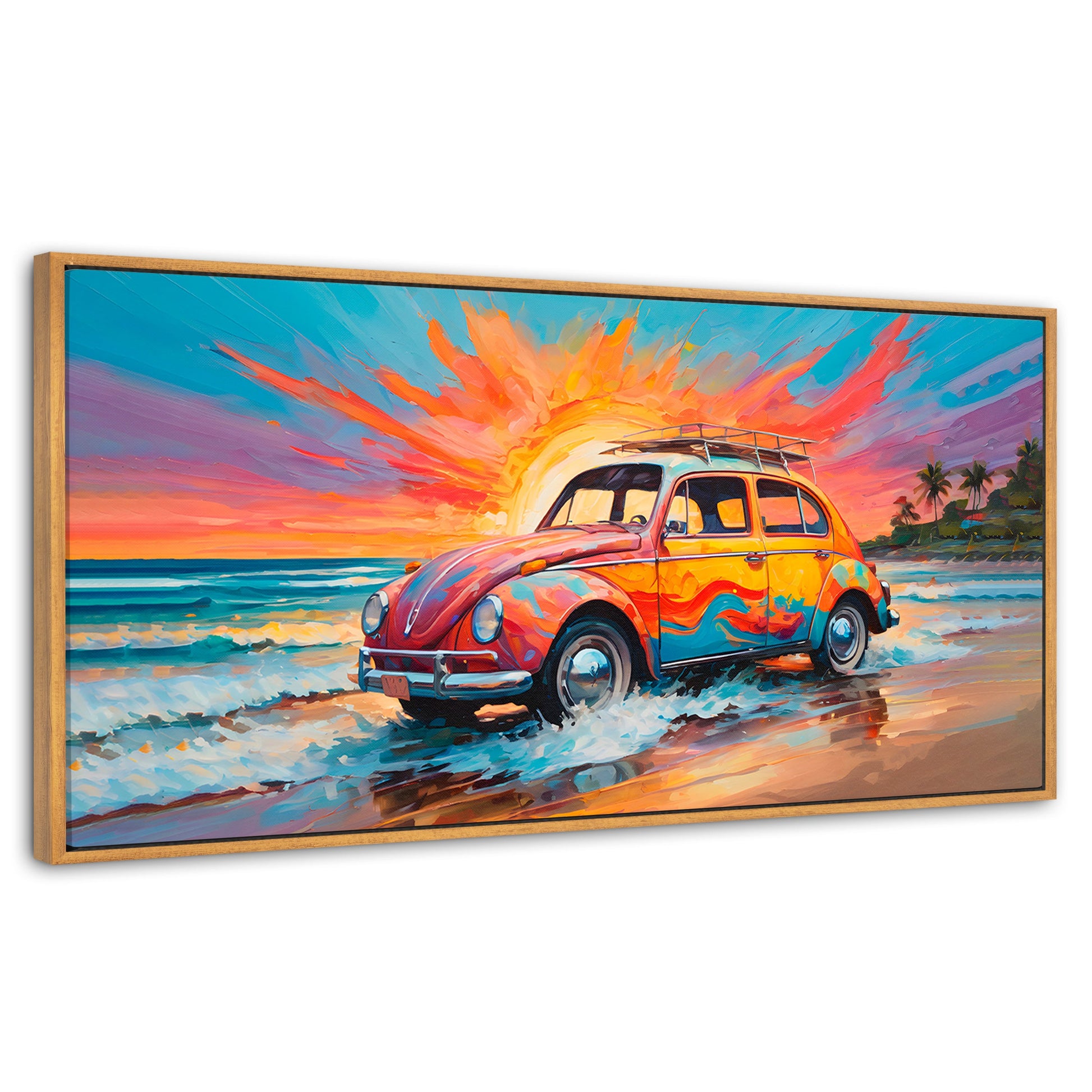 Cuadros Decorativos Canvas Revolution | Rodando Verano | Panoramico | Portada | Marco Madera
