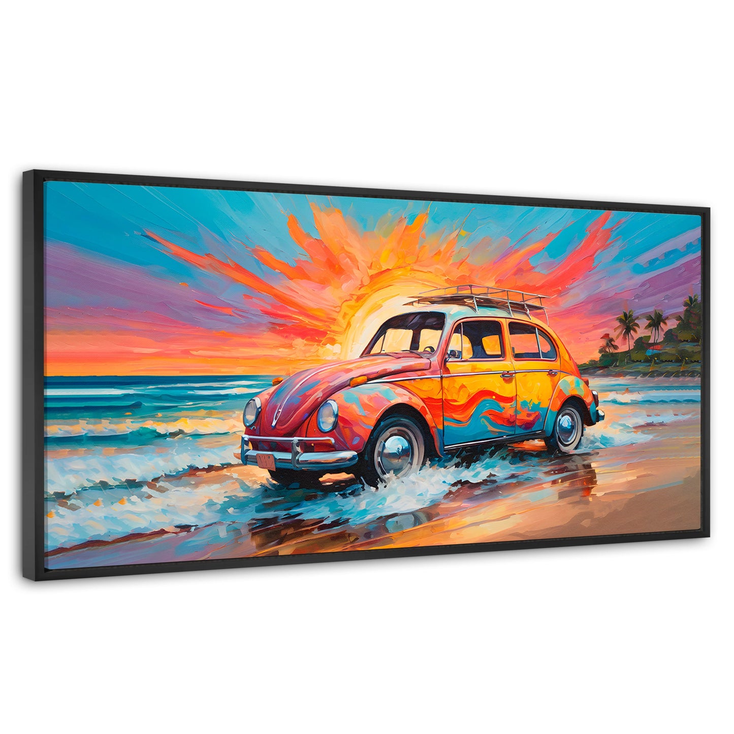 Cuadros Decorativos Canvas Revolution | Rodando Verano | Panoramico | Portada | Marco Negro