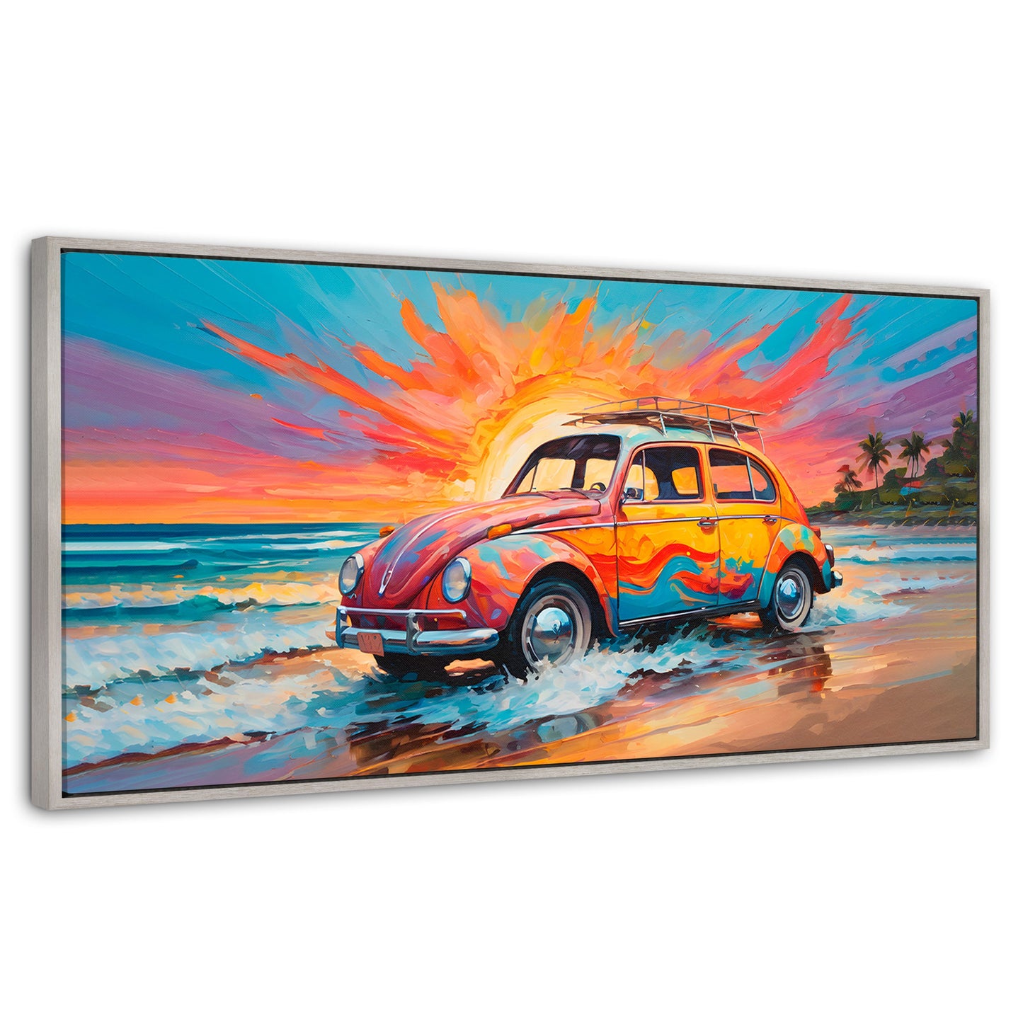 Cuadros Decorativos Canvas Revolution | Rodando Verano | Panoramico | Portada | Marco Plateado