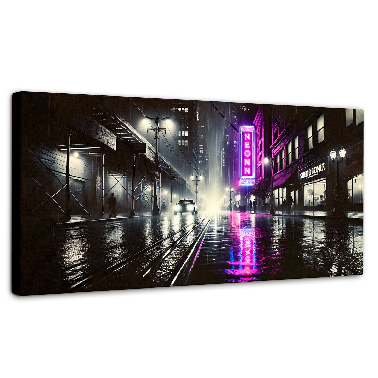 Cuadros Decorativos Canvas Revolution | Rosa Nocturno | Panoramico | Portada | Marco SinMarco