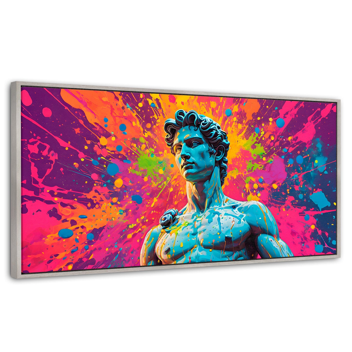 Cuadros Decorativos Canvas Revolution | Silueta Multicolor | Panoramico | Portada