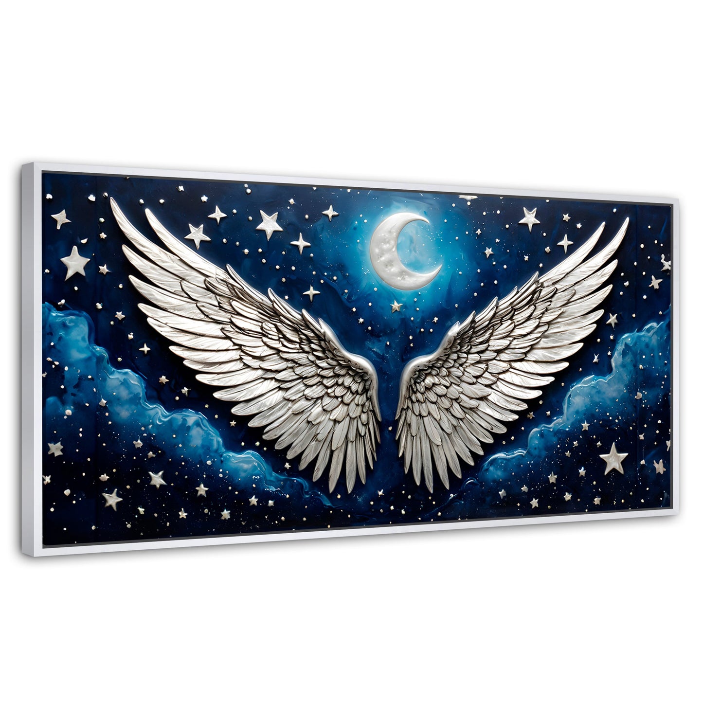 Cuadros Decorativos Canvas Revolution | Suenos Alados | Panoramico | Portada | Marco Dorado