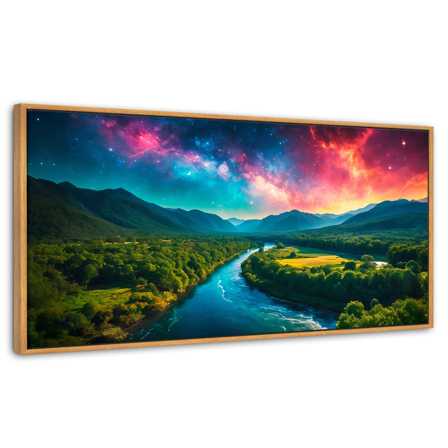 Cuadros Decorativos Canvas Revolution | Valle Rio Nebuloso | Panoramico | Portada