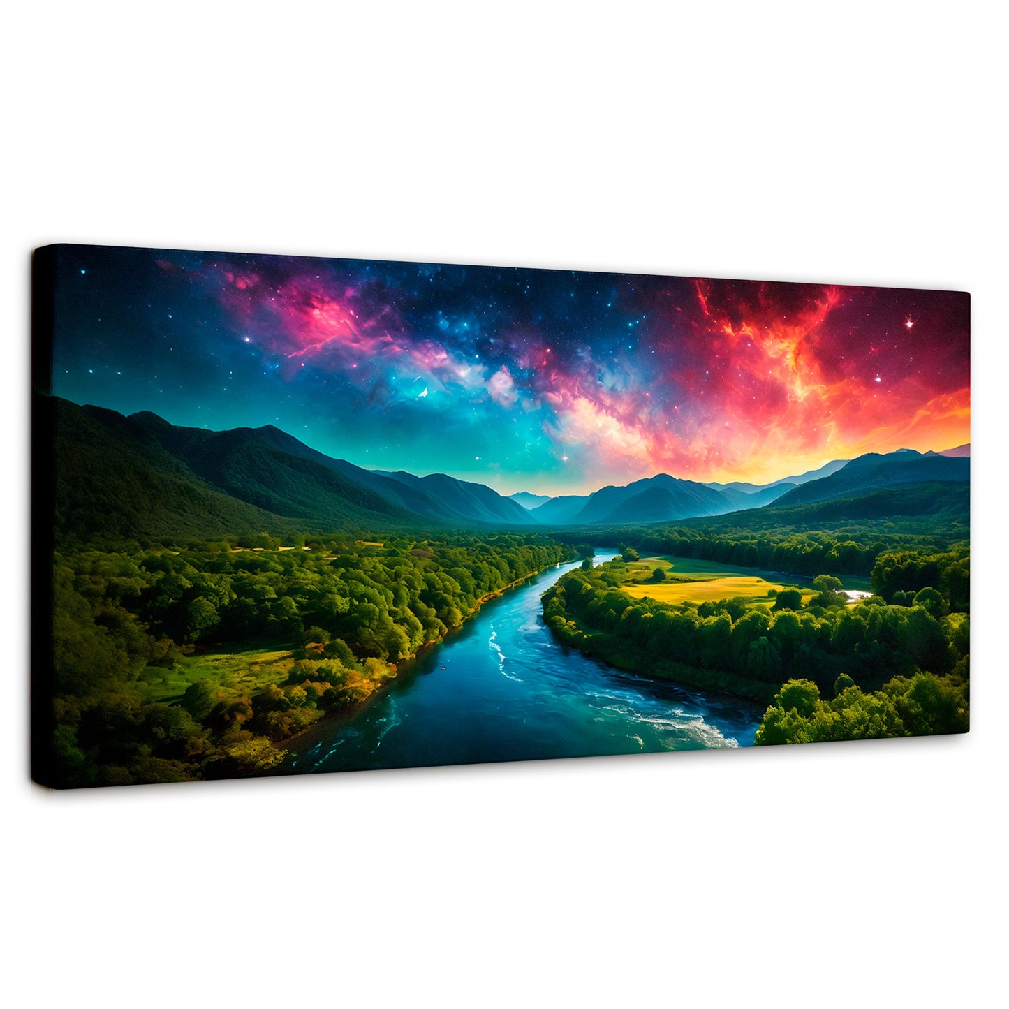 Cuadros Decorativos Canvas Revolution | Valle Rio Nebuloso | Panoramico | Portada