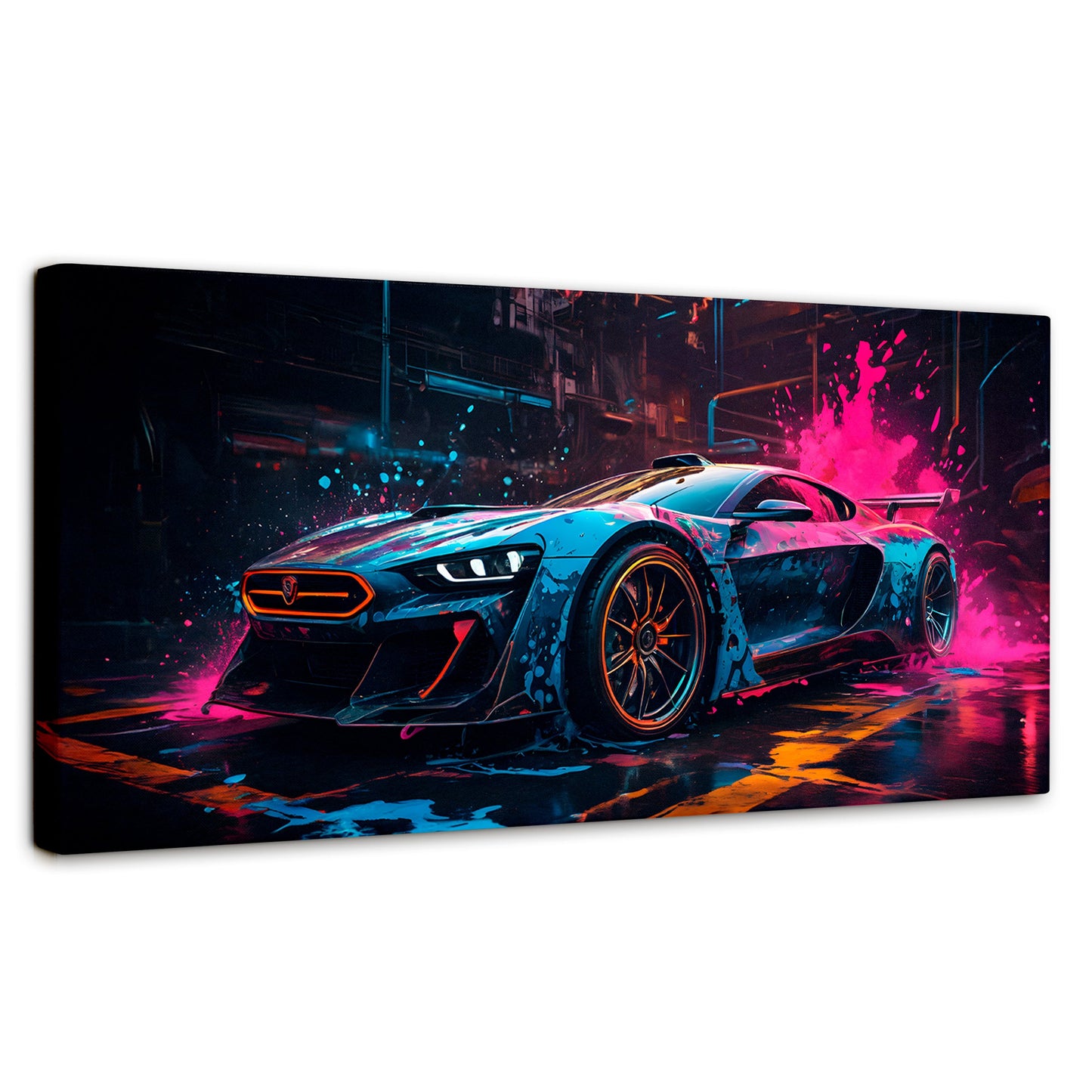 Cuadros Decorativos Canvas Revolution | Velocidad Vibrante | Panoramico | Portada | Marco SinMarco