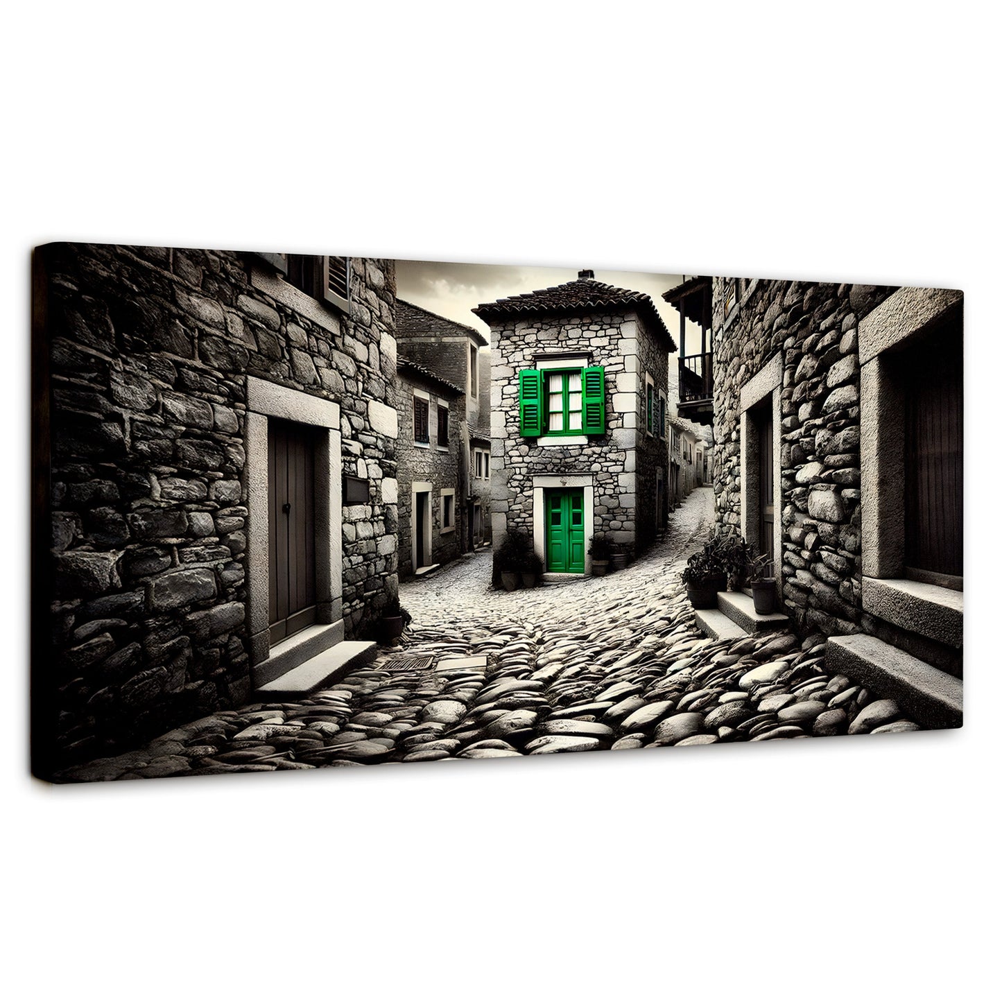 Cuadros Decorativos Canvas Revolution | Verde En La Sombra | Panoramico | Portada | Marco SinMarco