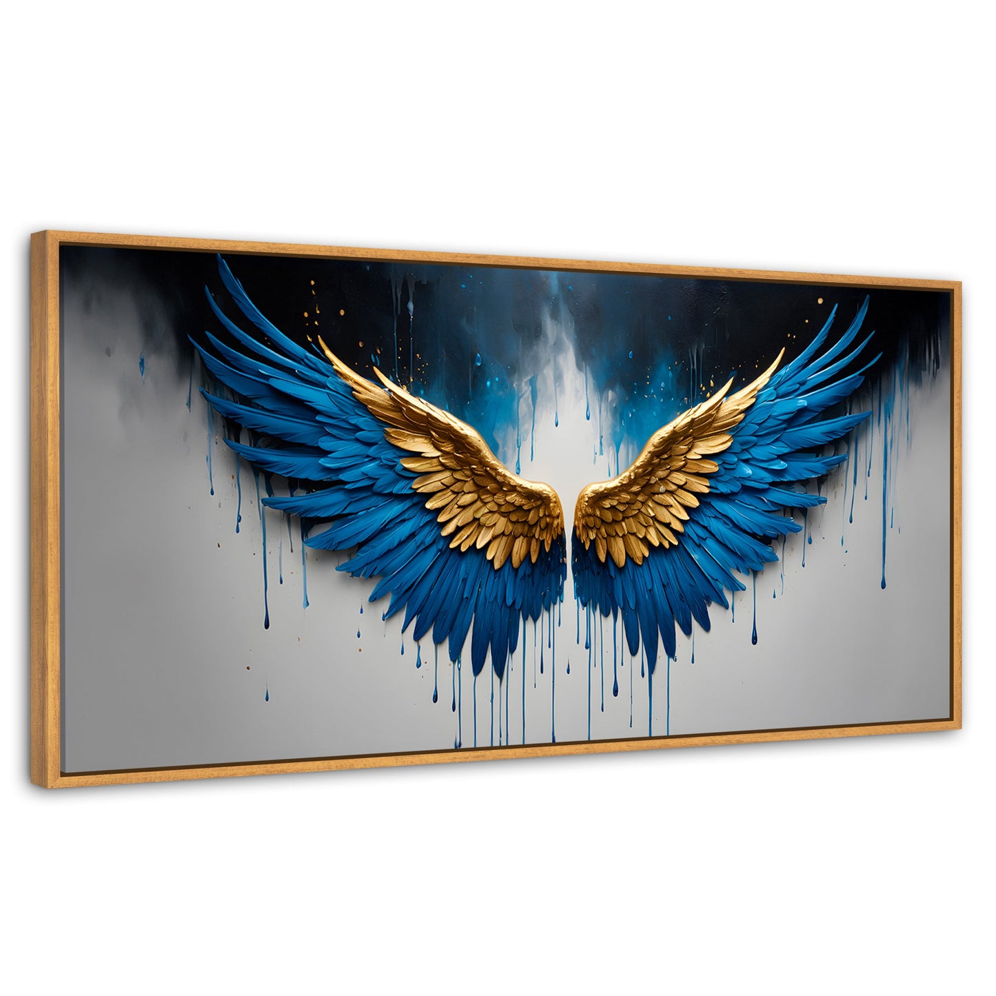 Cuadros Decorativos Canvas Revolution | Vuelo Celestial | Panoramico | Portada | Marco Negro