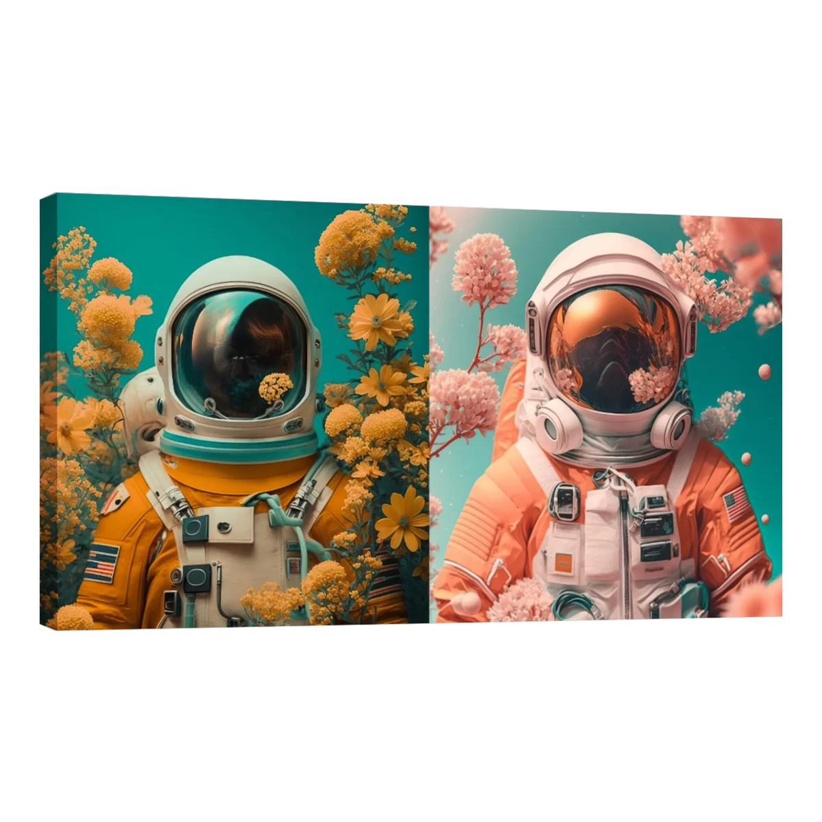 Astronauta con Flores