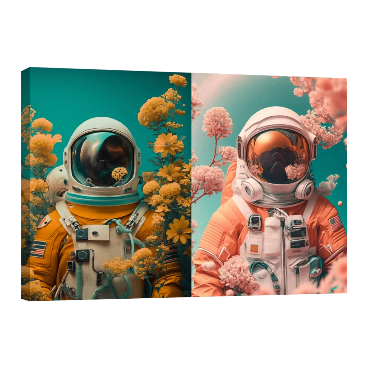 Astronauta con Flores