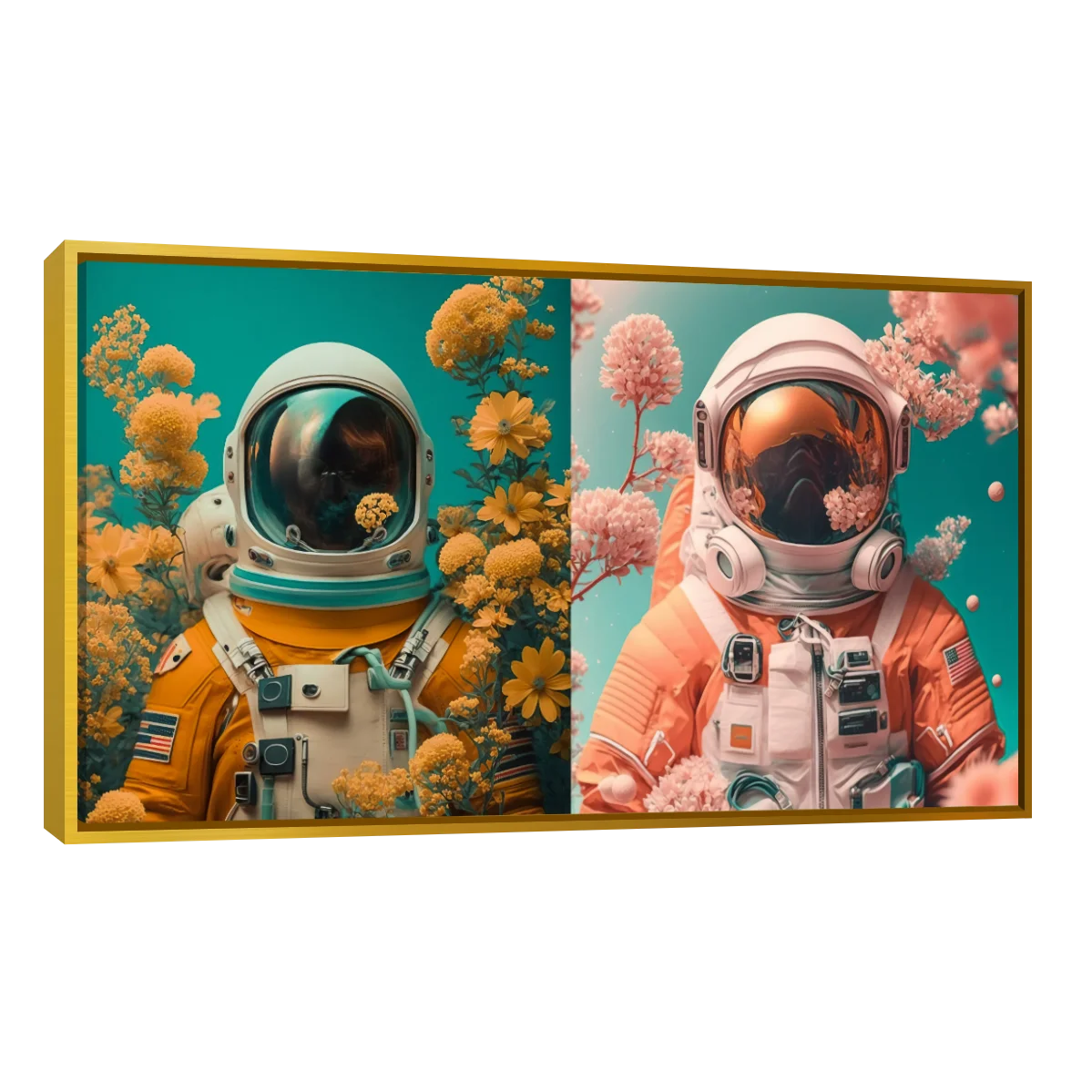 Astronauta con Flores