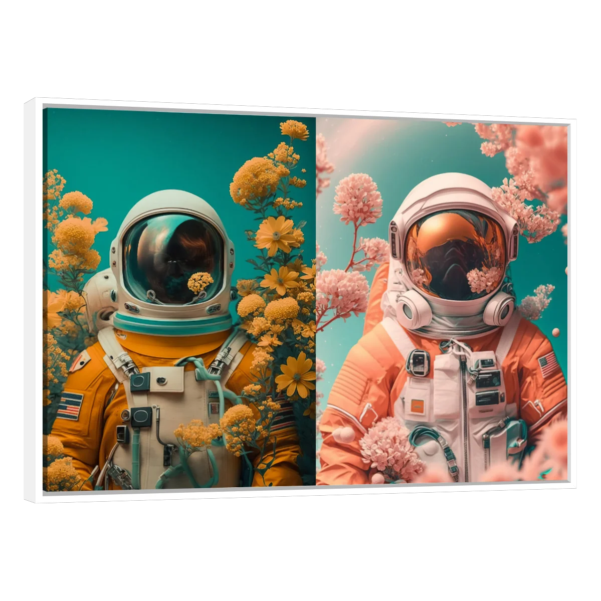 Astronauta con Flores