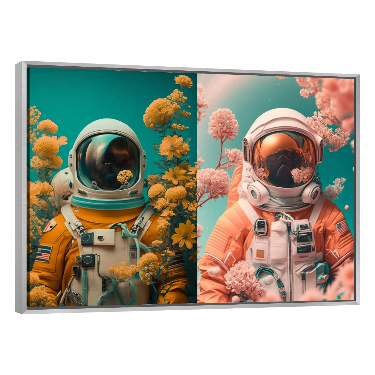 Astronauta con Flores