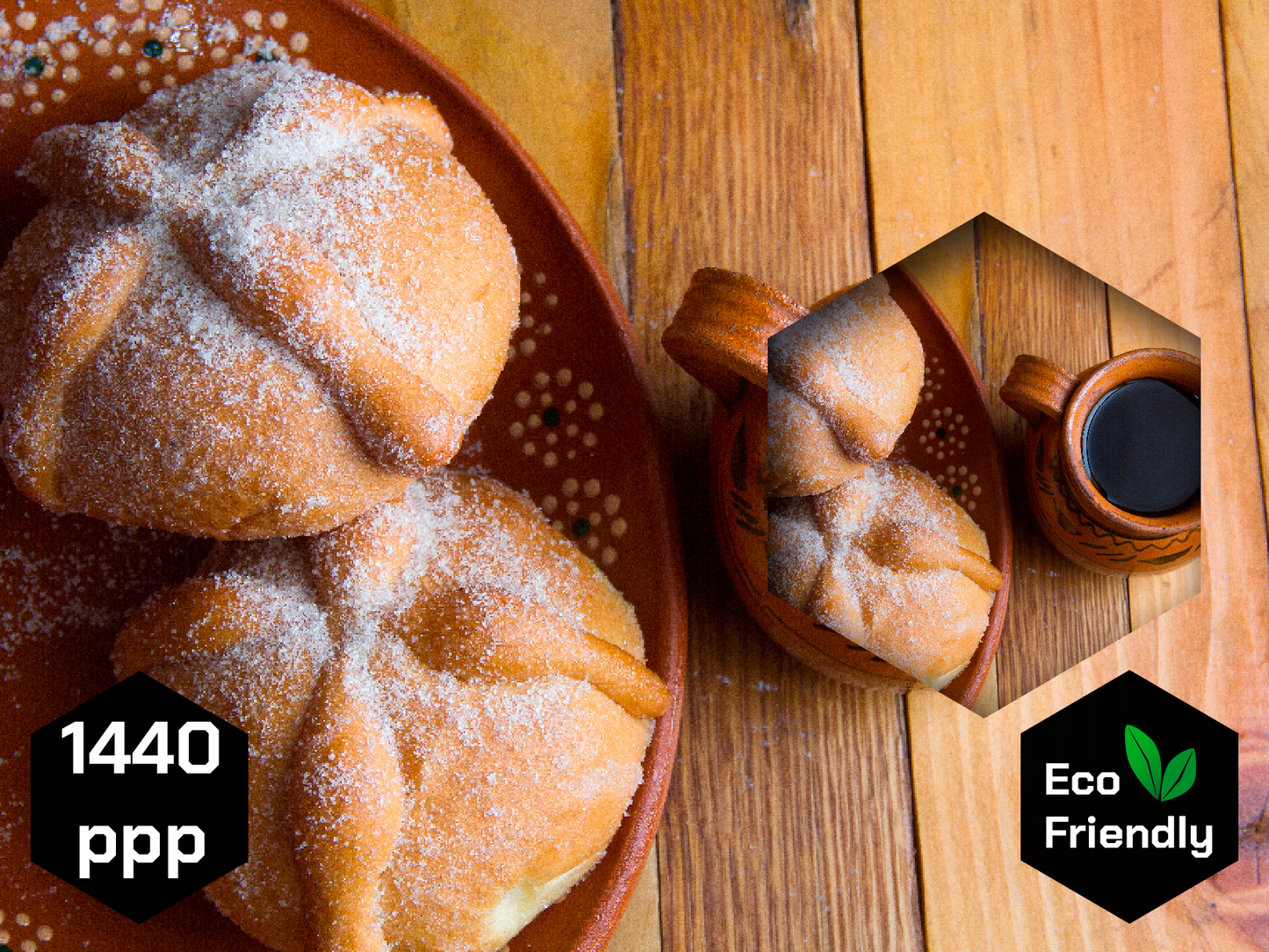 Pan de muerto con café