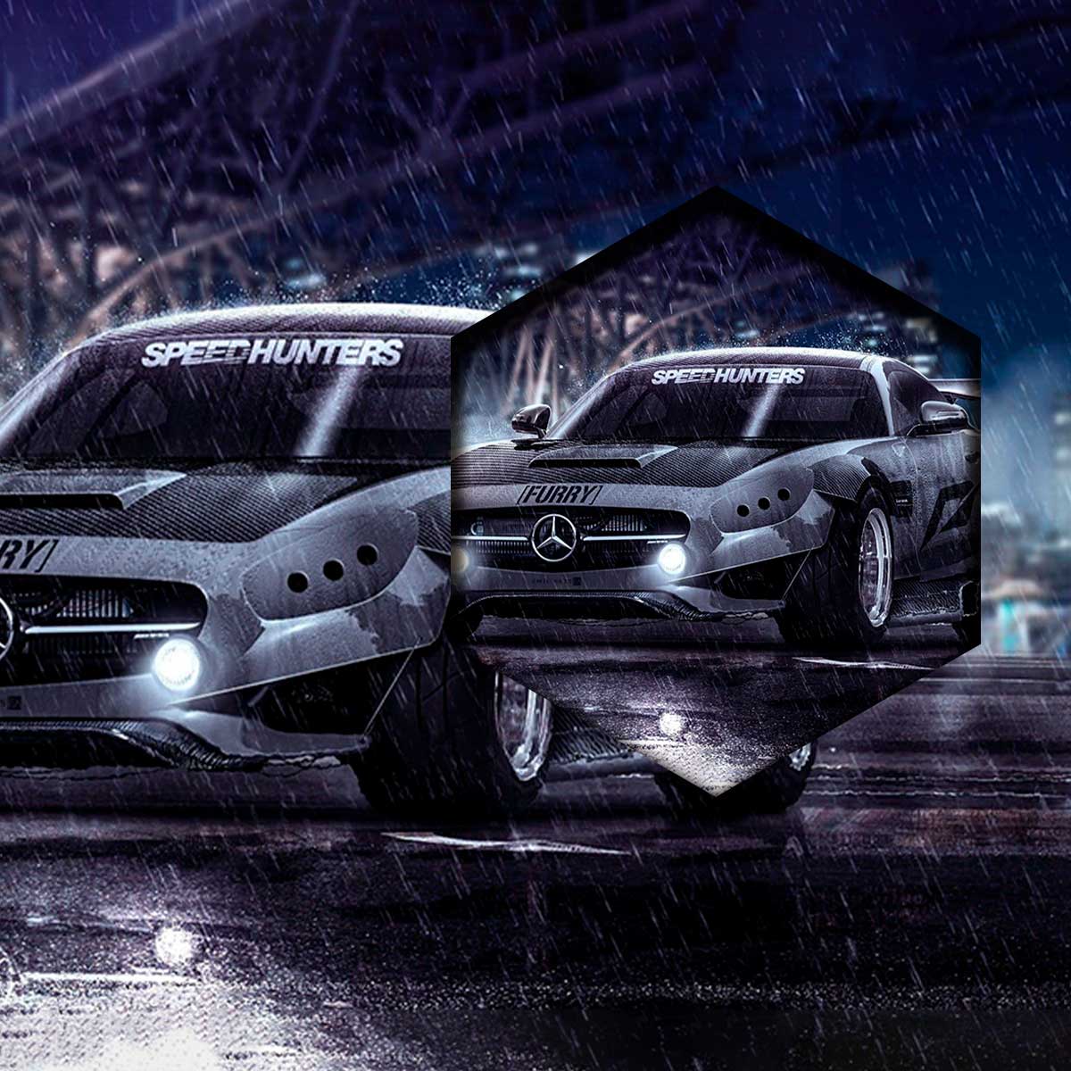Mercedes Benz Bajo La Lluvia