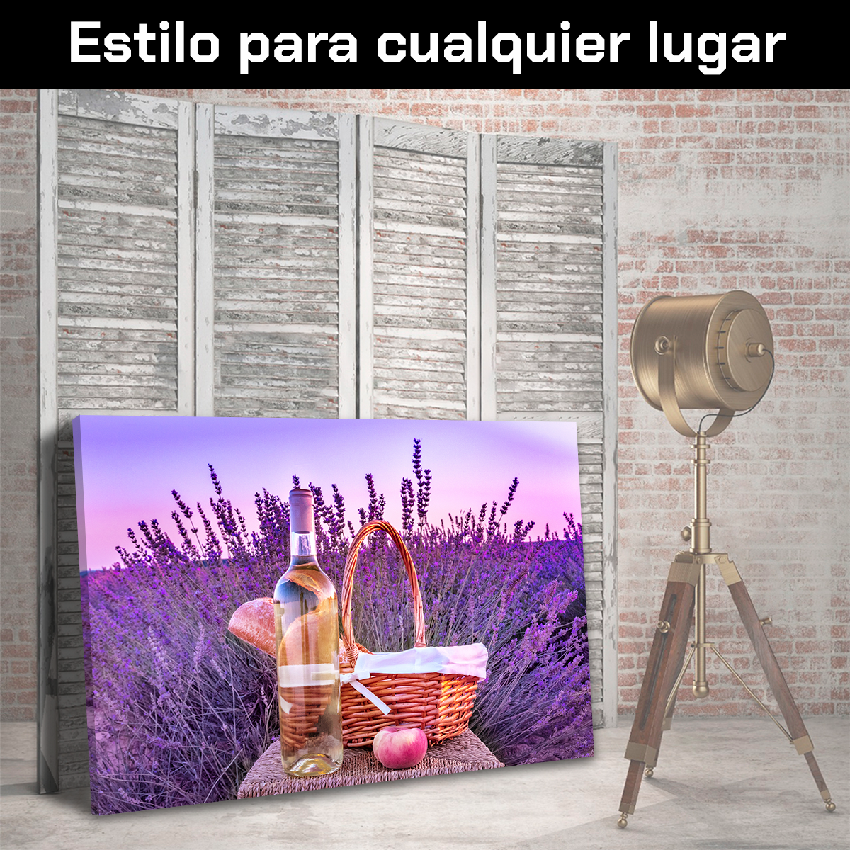 Vino Blanco Con Canasta De Picnic