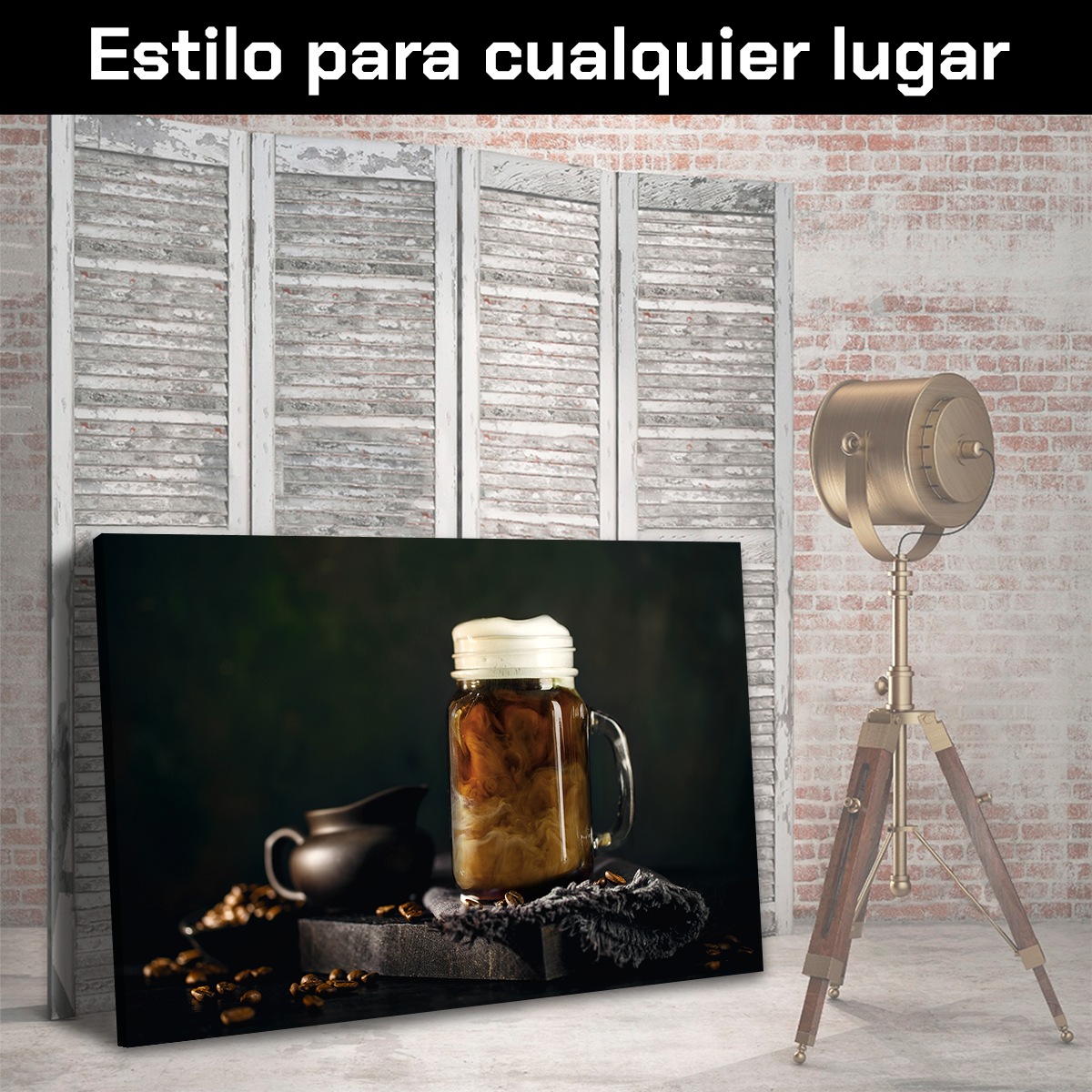 Capuccino En Jarro De Vidrio