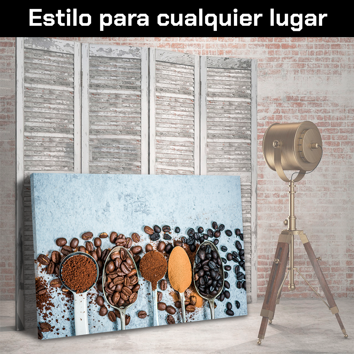 Canvas Café Molido Tostado Y En Grano