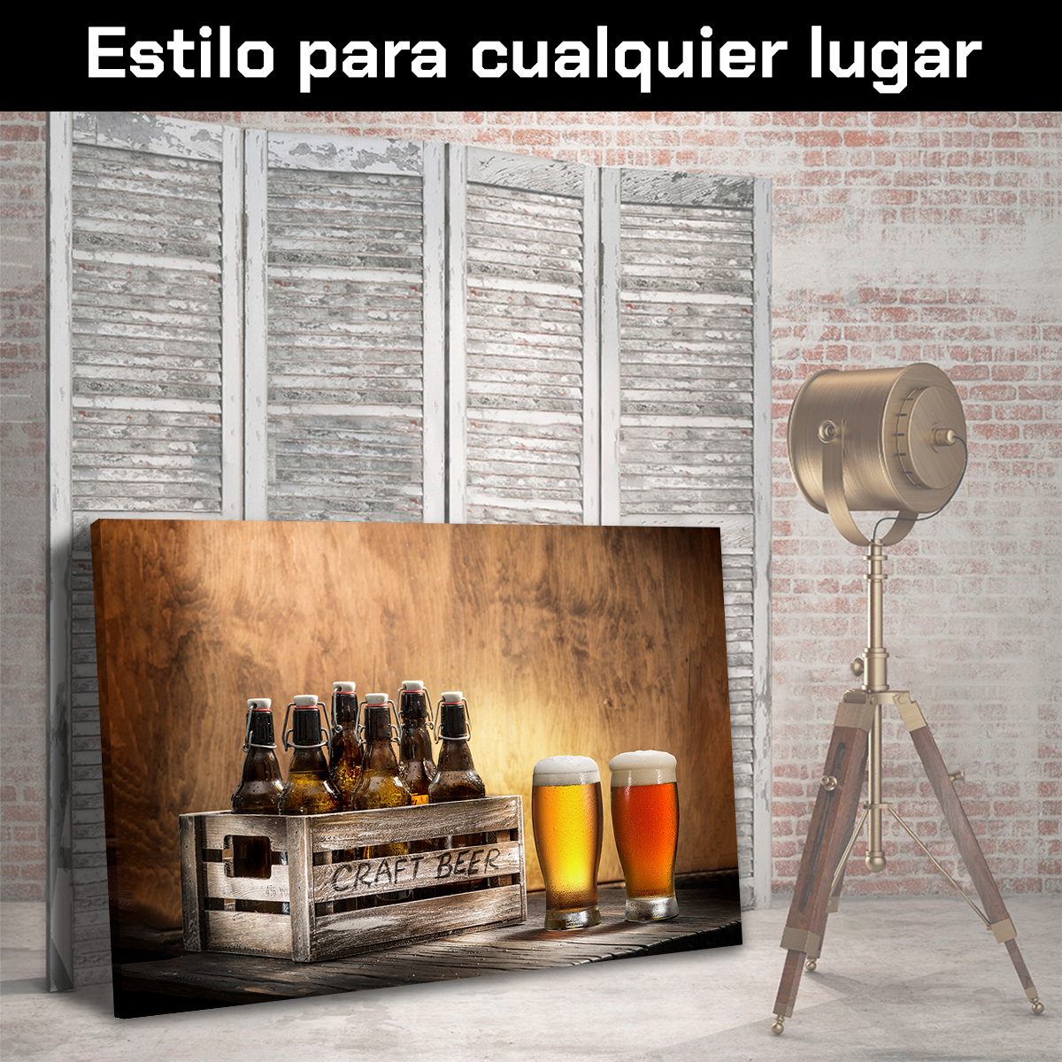 Cerveza Artesanal En Caja De Madera