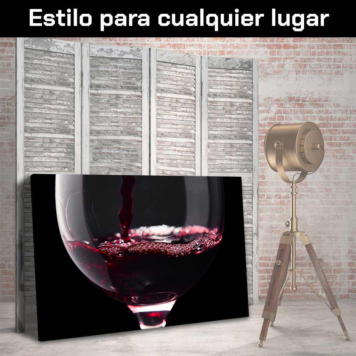 Vino Tinto En Copa Y Fondo Negro