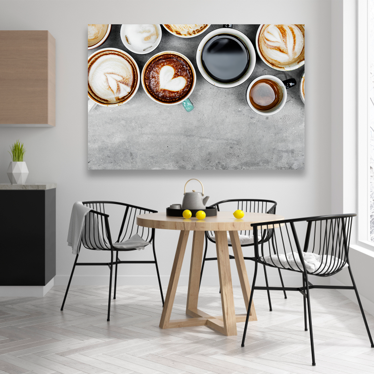 Café En Distintas Tazas De Colores