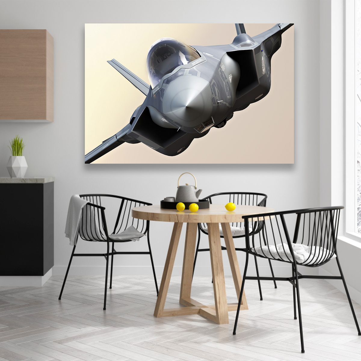 Jet F35 Gris Volando