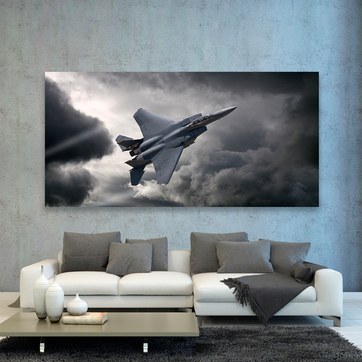 Jet F15 En El Cielo