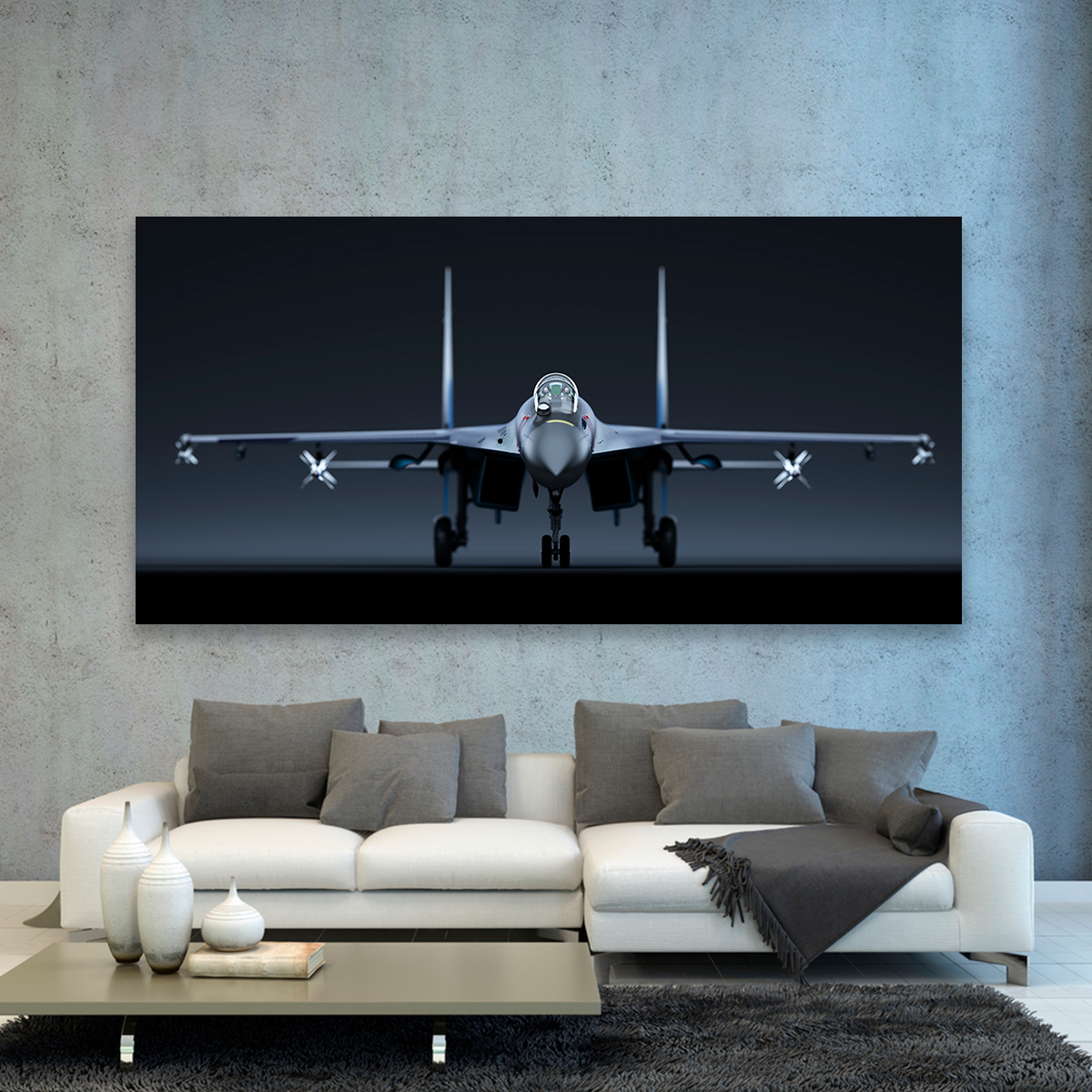 Jet Sukhoi SU35 Gris