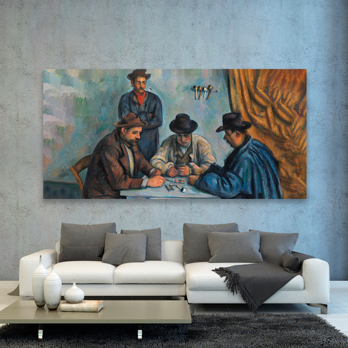Los Jugadores De Cartas Por Paul Cezanne