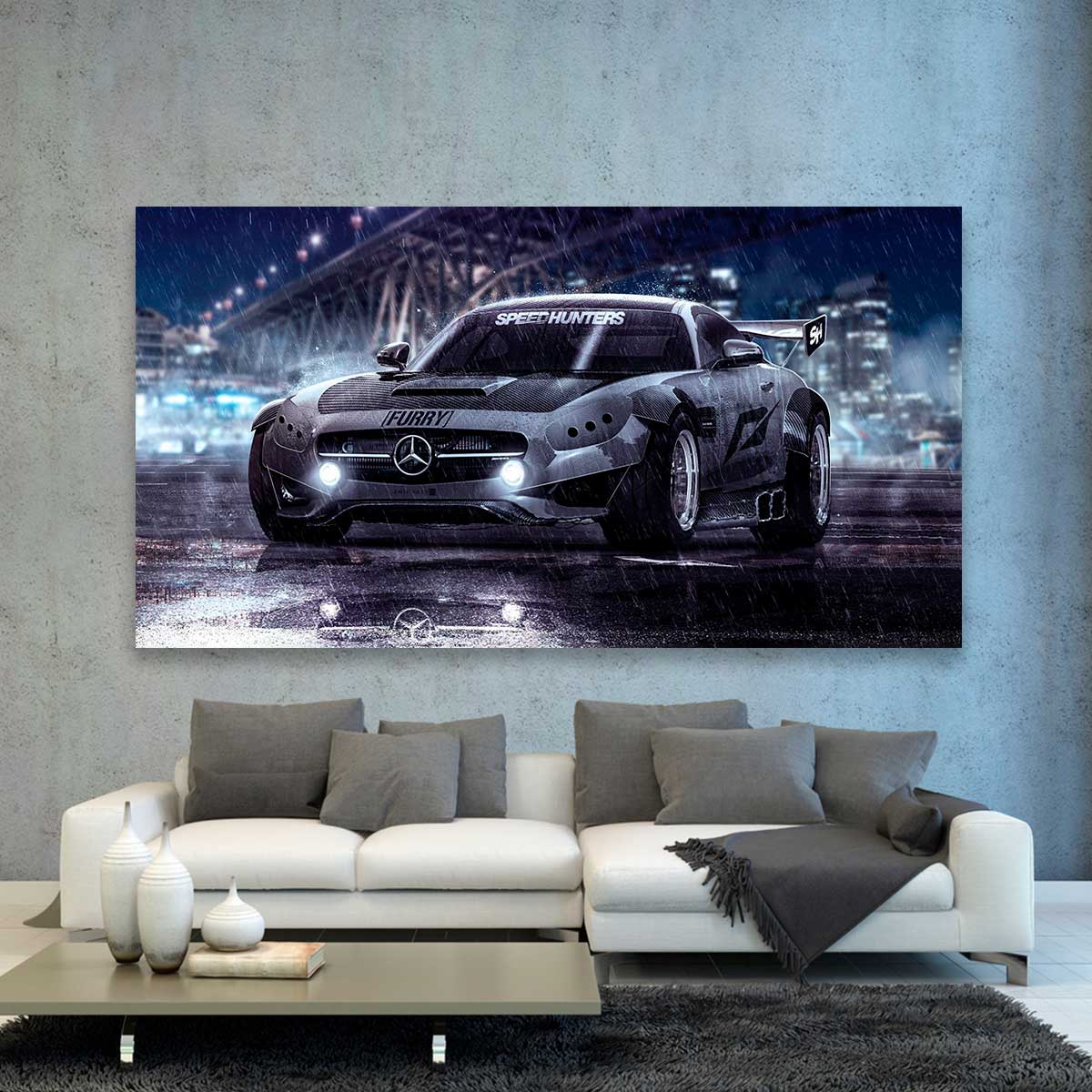 Mercedes Benz Bajo La Lluvia