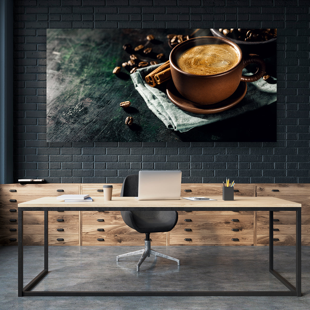 Café Granos Y Canela Rusticos