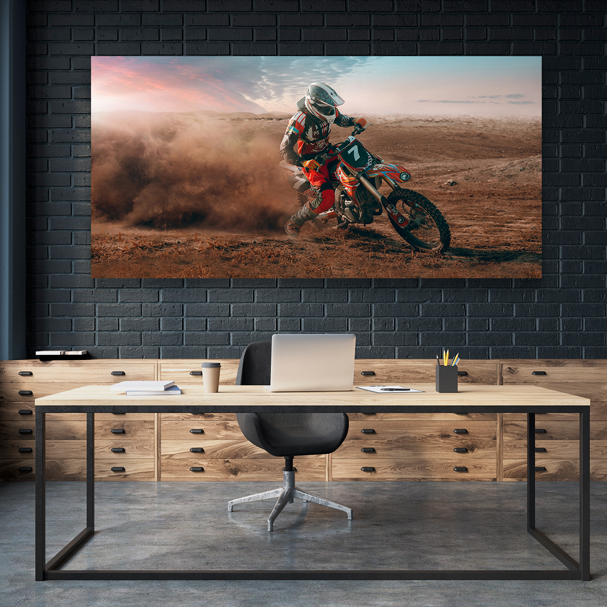 Motocross Derrapando