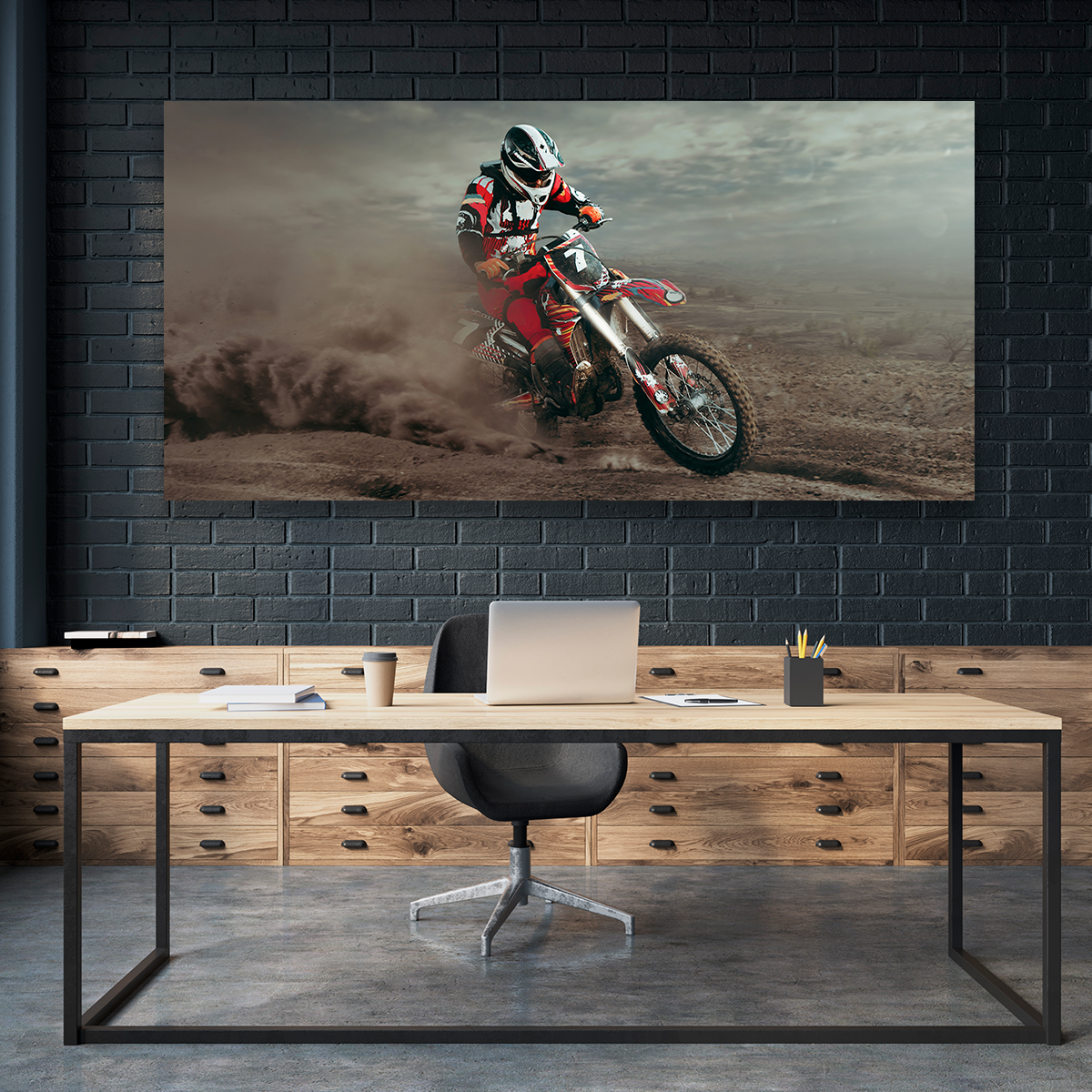 Motocross Entre Polvo