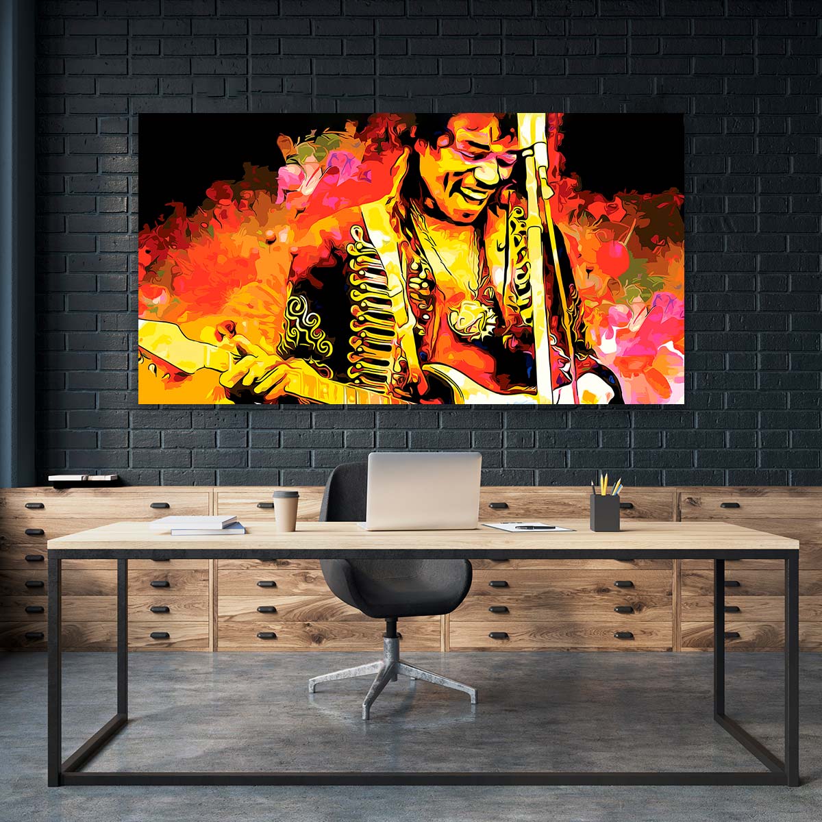 Retrato Jimmy Hendrix