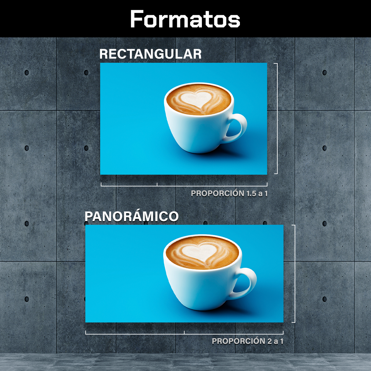 Café Con Corazon Sobre Fondo Azul