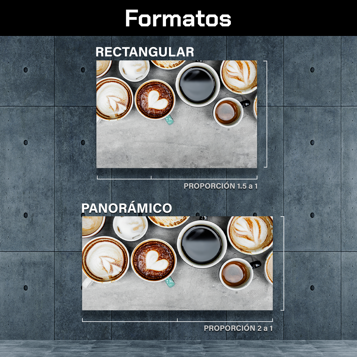 Café En Distintas Tazas De Colores
